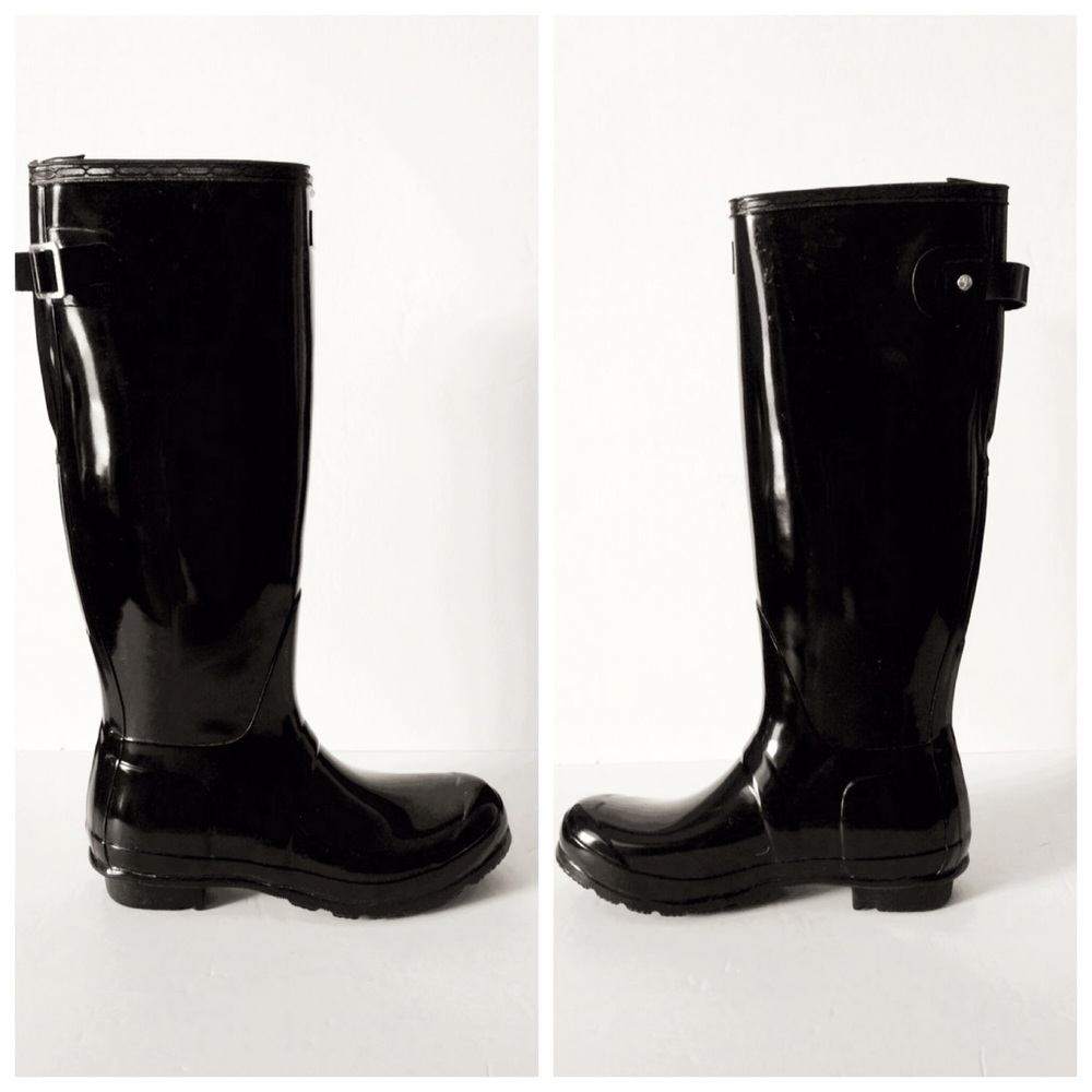 Hunter Original Gloss Adjustable Boots - Picture 4 of 9